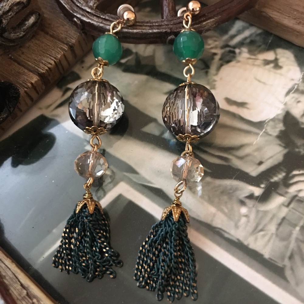 Antique Tassel Chain Earrings